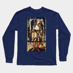 Saint Michael by Sir Edward Coley Burne-Jones Long Sleeve T-Shirt